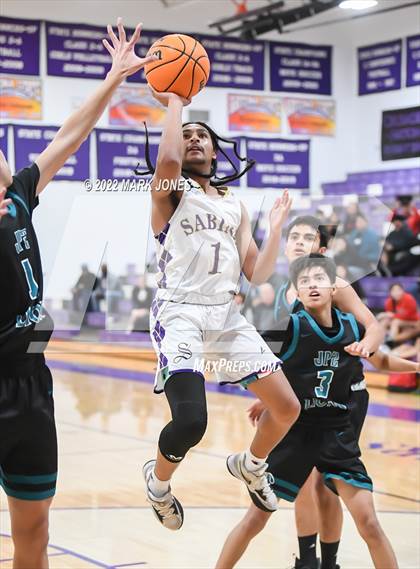Thumbnail 2 in Sabino vs. St. John Paul II Catholic (Coyotes Basketball Invitational) photogallery.