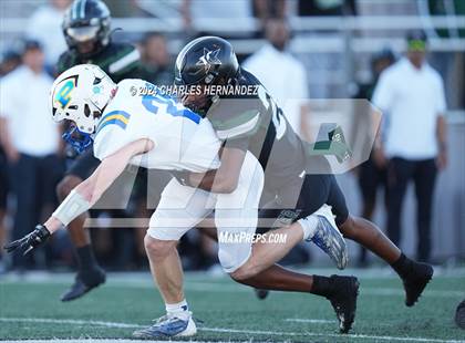 Thumbnail 1 in Pflugerville vs. Iowa Colony (UIL 5A Football Division II Region 3 Area Playoff) photogallery.