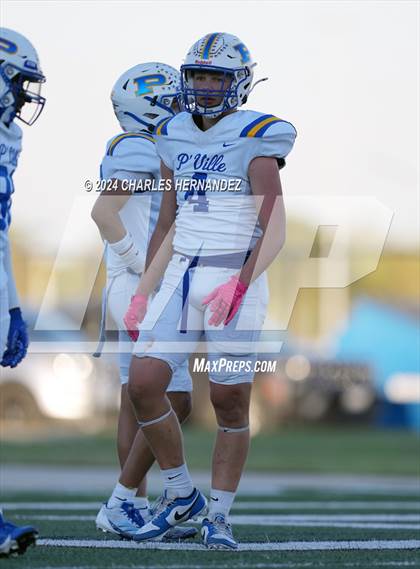 Thumbnail 1 in Pflugerville vs. Iowa Colony (UIL 5A Football Division II Region 3 Area Playoff) photogallery.