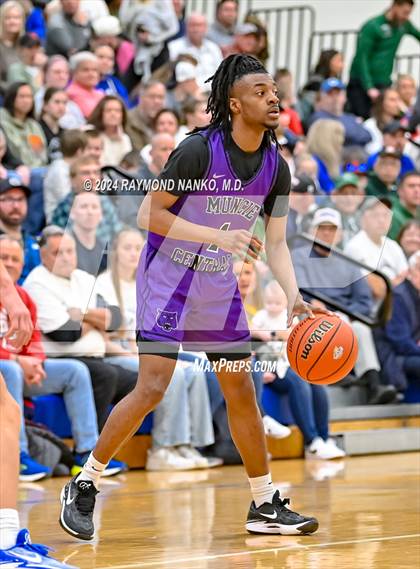 Thumbnail 1 in Muncie Central vs. Greenfield-Central (IHSAA 4A Section 9 Semifinal) photogallery.