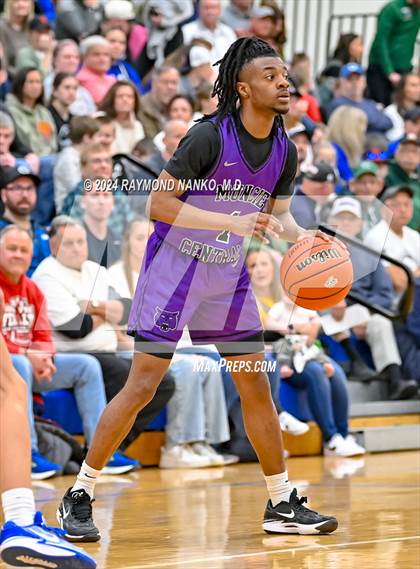 Thumbnail 3 in Muncie Central vs. Greenfield-Central (IHSAA 4A Section 9 Semifinal) photogallery.