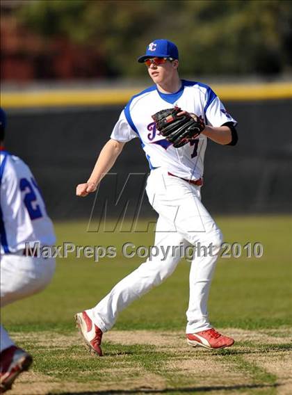 Thumbnail 3 in Trinity Christian vs. McKinney North (Carrollton Diamond Classic) photogallery.