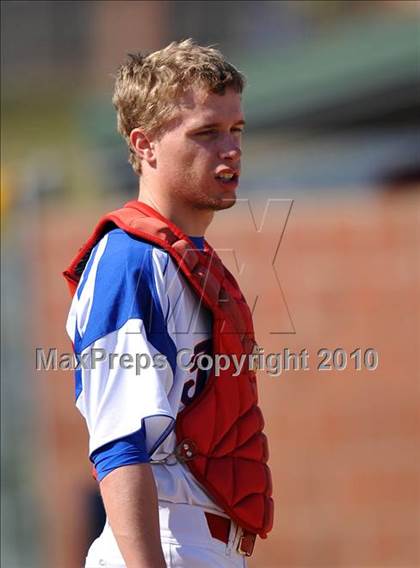 Thumbnail 2 in Trinity Christian vs. McKinney North (Carrollton Diamond Classic) photogallery.