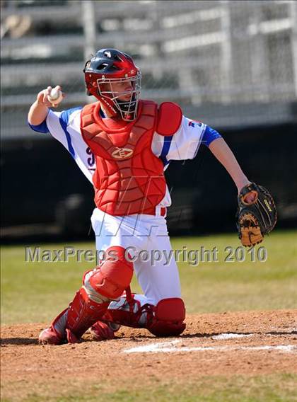 Thumbnail 2 in Trinity Christian vs. McKinney North (Carrollton Diamond Classic) photogallery.