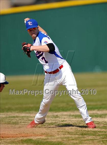 Thumbnail 2 in Trinity Christian vs. McKinney North (Carrollton Diamond Classic) photogallery.