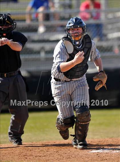 Thumbnail 2 in Trinity Christian vs. McKinney North (Carrollton Diamond Classic) photogallery.