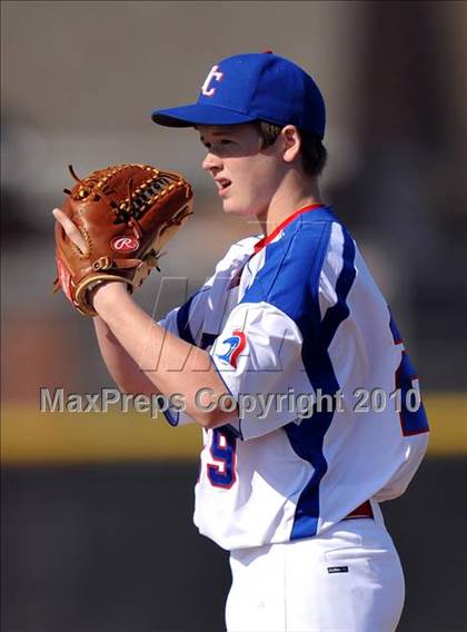 Thumbnail 2 in Trinity Christian vs. McKinney North (Carrollton Diamond Classic) photogallery.