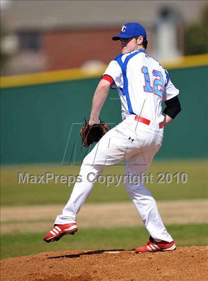 Thumbnail 3 in Trinity Christian vs. McKinney North (Carrollton Diamond Classic) photogallery.