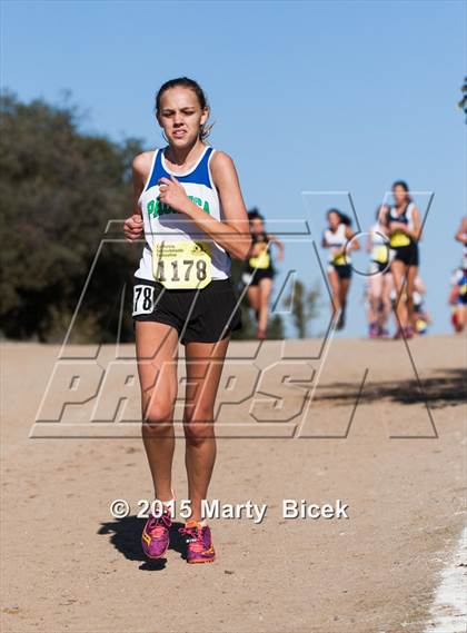 Thumbnail 1 in CIF Cross Country Championships (D5 Girls Race) photogallery.