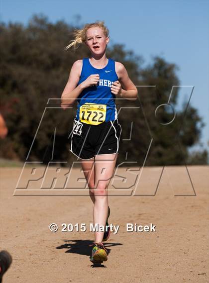 Thumbnail 1 in CIF Cross Country Championships (D5 Girls Race) photogallery.
