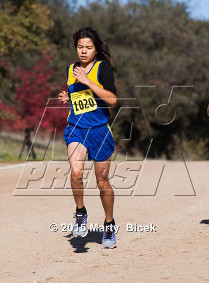 Thumbnail 3 in CIF Cross Country Championships (D5 Girls Race) photogallery.