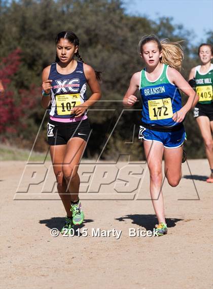 Thumbnail 3 in CIF Cross Country Championships (D5 Girls Race) photogallery.