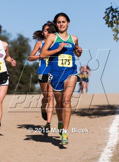 Thumbnail 1 in CIF Cross Country Championships (D5 Girls Race) photogallery.