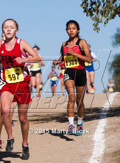 Thumbnail 3 in CIF Cross Country Championships (D5 Girls Race) photogallery.