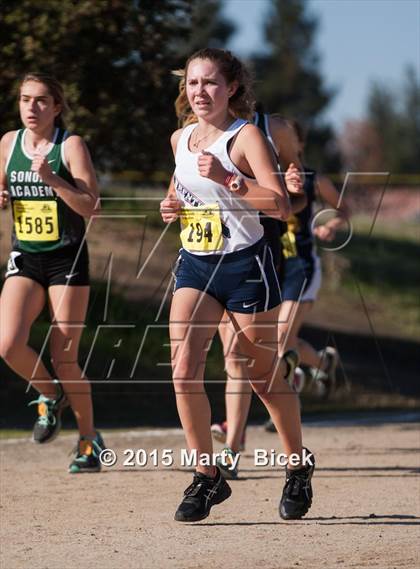Thumbnail 3 in CIF Cross Country Championships (D5 Girls Race) photogallery.