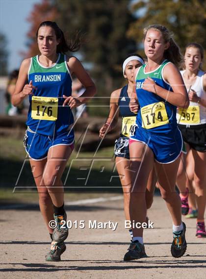 Thumbnail 2 in CIF Cross Country Championships (D5 Girls Race) photogallery.