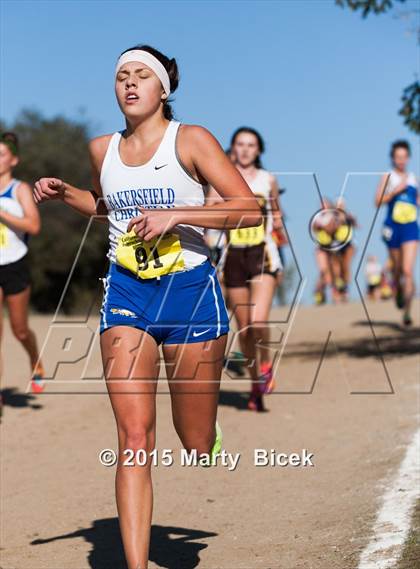 Thumbnail 2 in CIF Cross Country Championships (D5 Girls Race) photogallery.