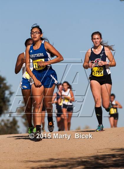 Thumbnail 1 in CIF Cross Country Championships (D5 Girls Race) photogallery.