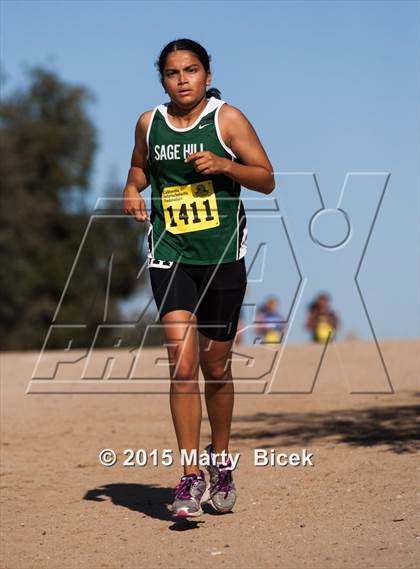 Thumbnail 2 in CIF Cross Country Championships (D5 Girls Race) photogallery.