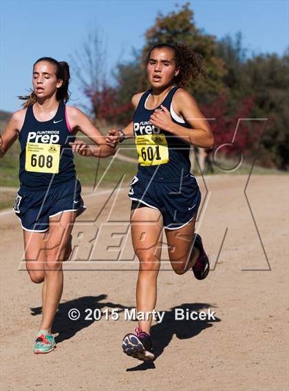 Thumbnail 2 in CIF Cross Country Championships (D5 Girls Race) photogallery.