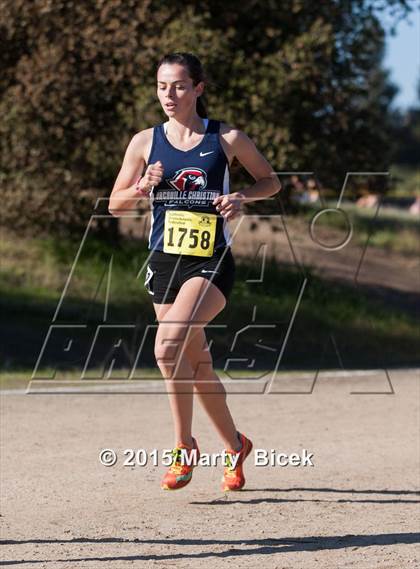 Thumbnail 3 in CIF Cross Country Championships (D5 Girls Race) photogallery.