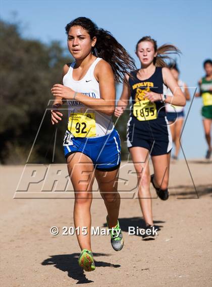 Thumbnail 3 in CIF Cross Country Championships (D5 Girls Race) photogallery.
