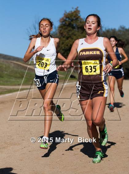 Thumbnail 1 in CIF Cross Country Championships (D5 Girls Race) photogallery.