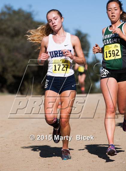 Thumbnail 1 in CIF Cross Country Championships (D5 Girls Race) photogallery.