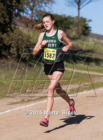 Thumbnail 3 in CIF Cross Country Championships (D5 Girls Race) photogallery.