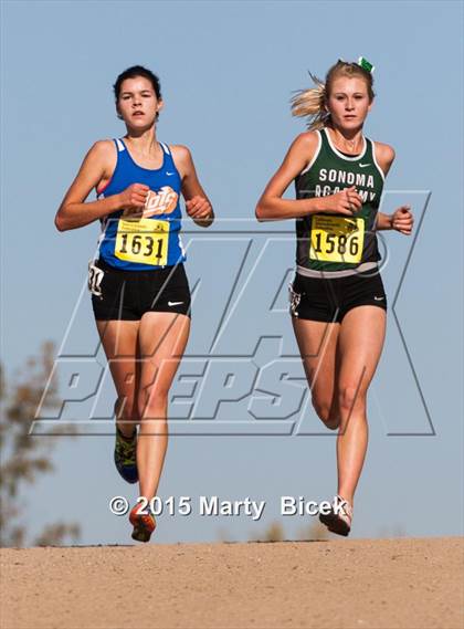 Thumbnail 2 in CIF Cross Country Championships (D5 Girls Race) photogallery.