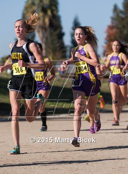 Thumbnail 2 in CIF Cross Country Championships (D5 Girls Race) photogallery.