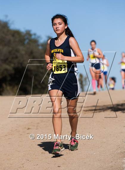 Thumbnail 1 in CIF Cross Country Championships (D5 Girls Race) photogallery.
