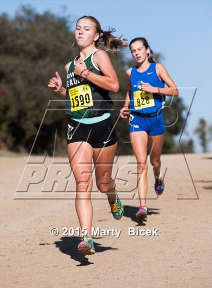 Thumbnail 3 in CIF Cross Country Championships (D5 Girls Race) photogallery.
