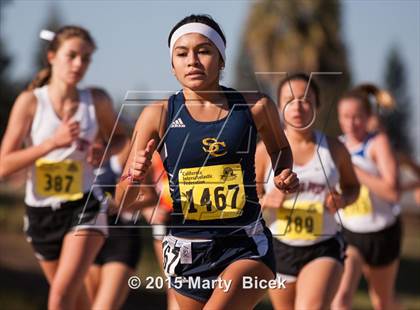Thumbnail 1 in CIF Cross Country Championships (D5 Girls Race) photogallery.