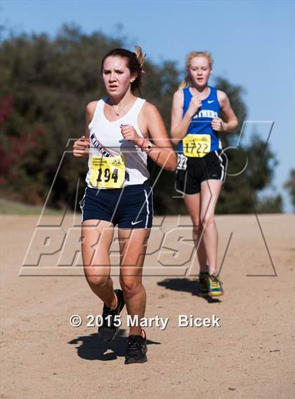 Thumbnail 3 in CIF Cross Country Championships (D5 Girls Race) photogallery.