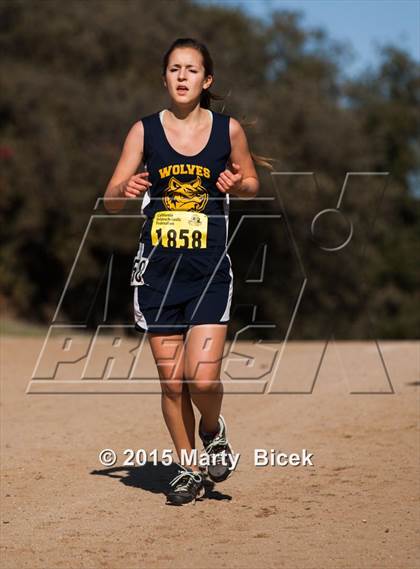 Thumbnail 3 in CIF Cross Country Championships (D5 Girls Race) photogallery.