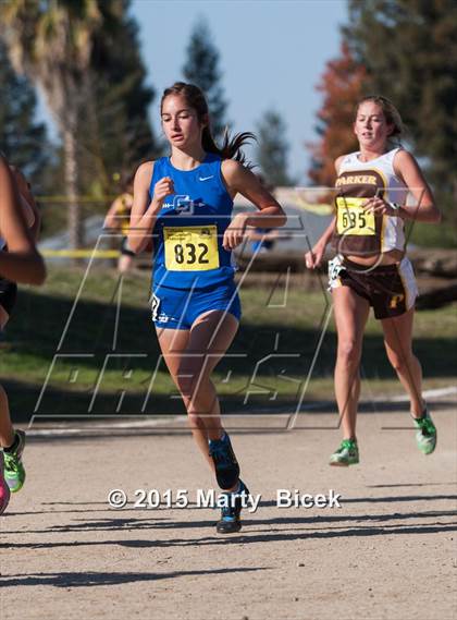 Thumbnail 2 in CIF Cross Country Championships (D5 Girls Race) photogallery.