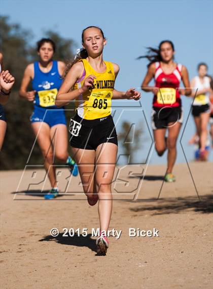 Thumbnail 2 in CIF Cross Country Championships (D5 Girls Race) photogallery.