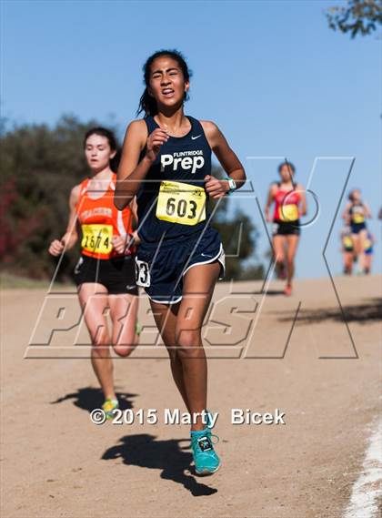 Thumbnail 1 in CIF Cross Country Championships (D5 Girls Race) photogallery.