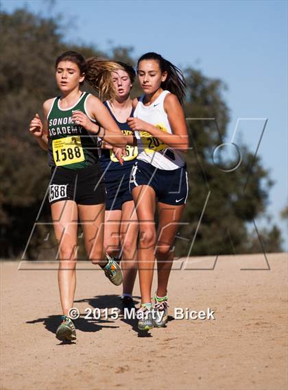 Thumbnail 2 in CIF Cross Country Championships (D5 Girls Race) photogallery.