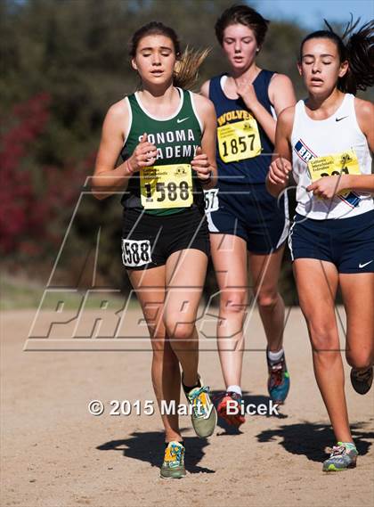Thumbnail 3 in CIF Cross Country Championships (D5 Girls Race) photogallery.