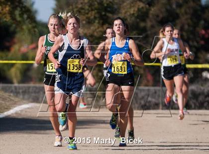 Thumbnail 1 in CIF Cross Country Championships (D5 Girls Race) photogallery.