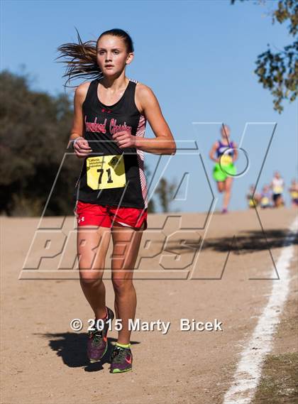 Thumbnail 3 in CIF Cross Country Championships (D5 Girls Race) photogallery.