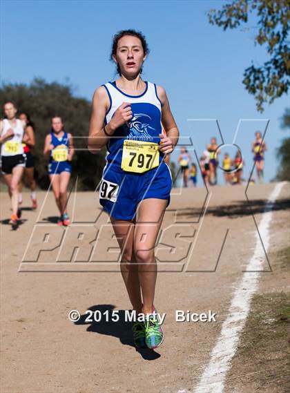 Thumbnail 2 in CIF Cross Country Championships (D5 Girls Race) photogallery.