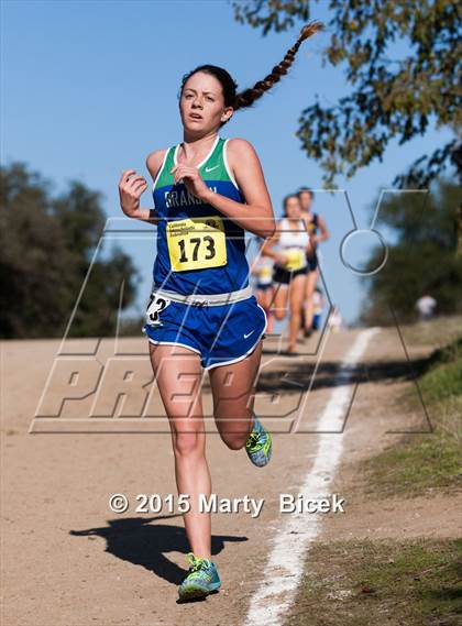 Thumbnail 1 in CIF Cross Country Championships (D5 Girls Race) photogallery.