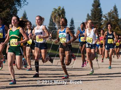 Thumbnail 2 in CIF Cross Country Championships (D5 Girls Race) photogallery.