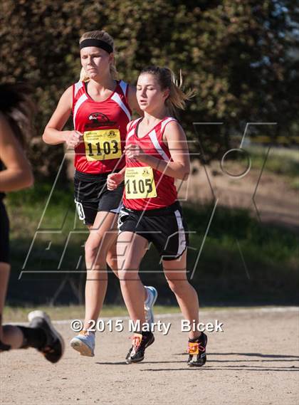 Thumbnail 3 in CIF Cross Country Championships (D5 Girls Race) photogallery.