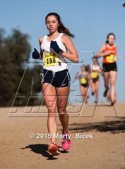 Thumbnail 2 in CIF Cross Country Championships (D5 Girls Race) photogallery.