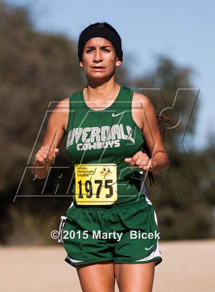 Thumbnail 1 in CIF Cross Country Championships (D5 Girls Race) photogallery.