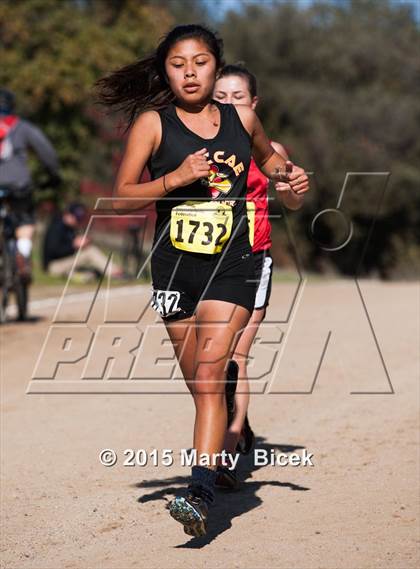 Thumbnail 2 in CIF Cross Country Championships (D5 Girls Race) photogallery.